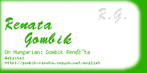 renata gombik business card